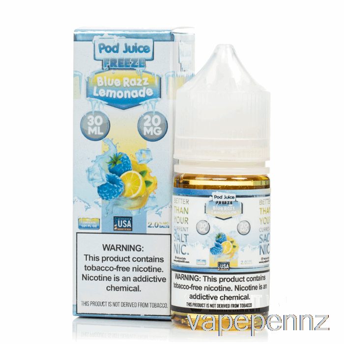 FREEZE Blue Razz Lemonade - Pod Juice - 30mL 35mg VAPE NZ